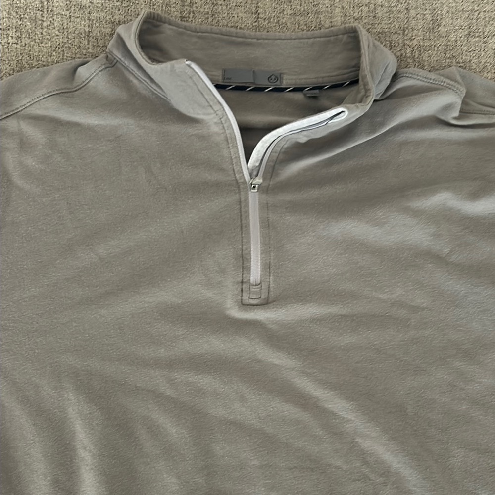 Gray Quarter-Zip Pullover